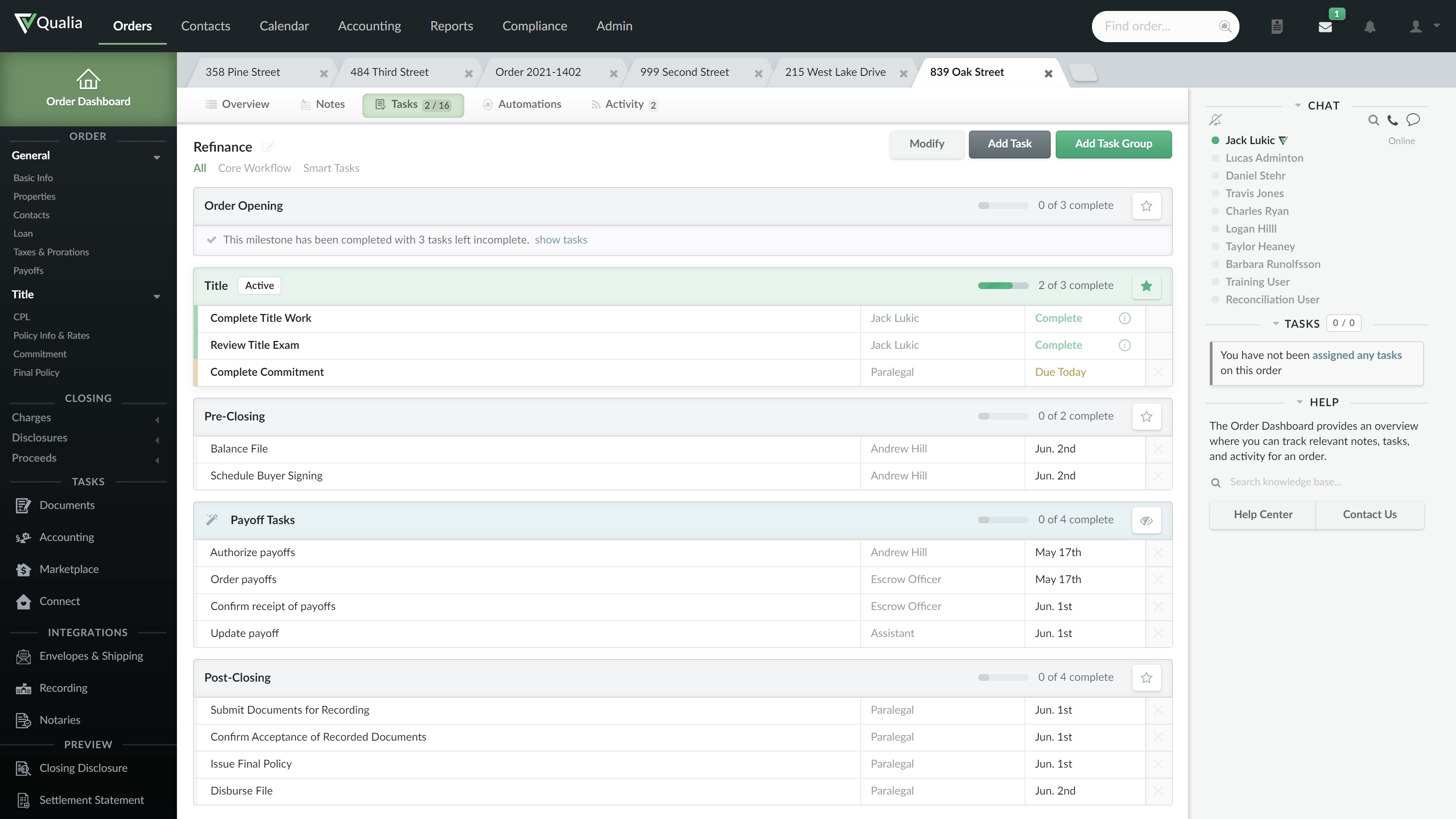 Qualia Demo Cloud Based Title & Escrow Software