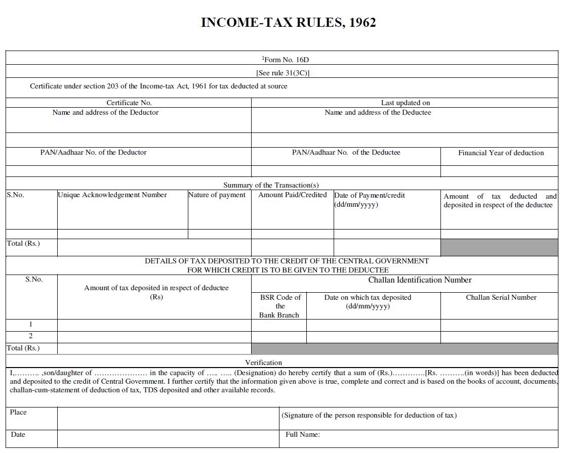 Download Form 16D from the TRACES Portal Learn by Quicko