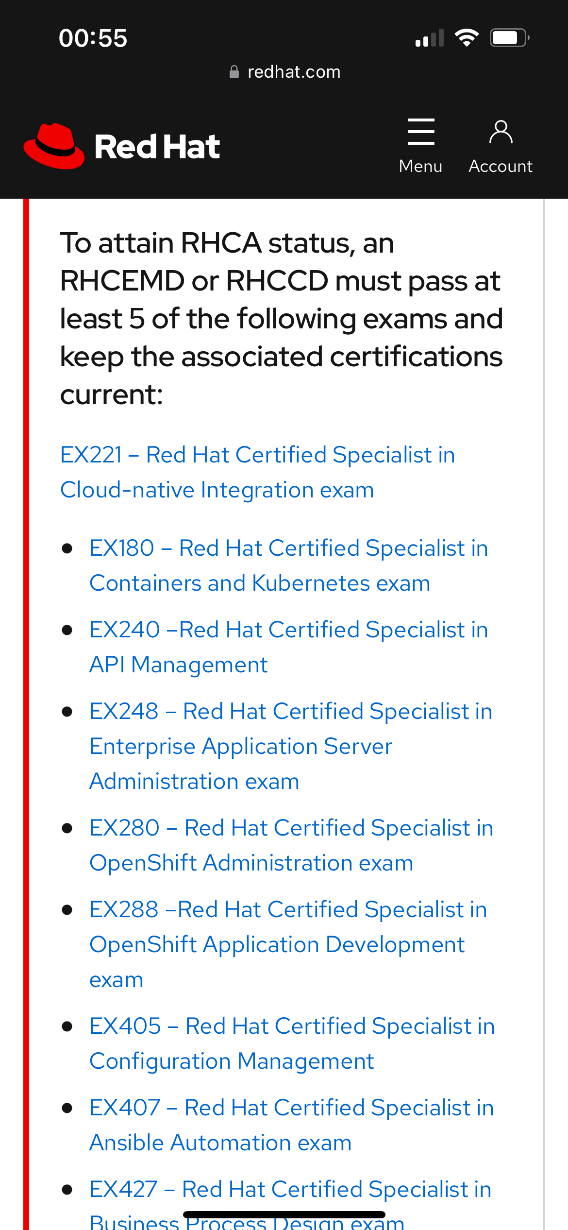 About do180 and do188 Red Hat Learning Community