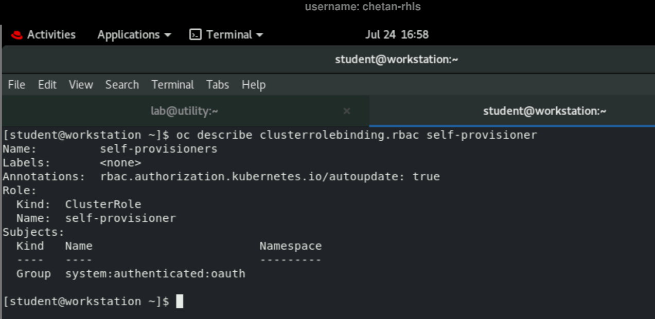 Solved systemauthenticatedoauth DO280 ch03s05 Red Hat Learning