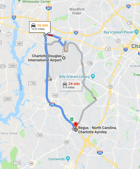 Regus Charlotte, North Carolina Ayrsley Learn Identity Panel