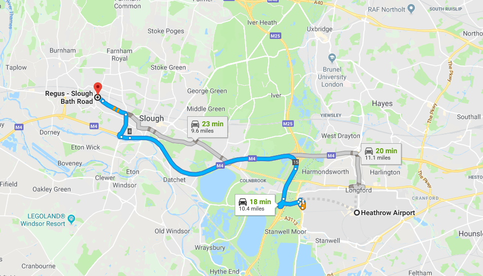 Regus Slough, England Bath Road Learn Identity Panel