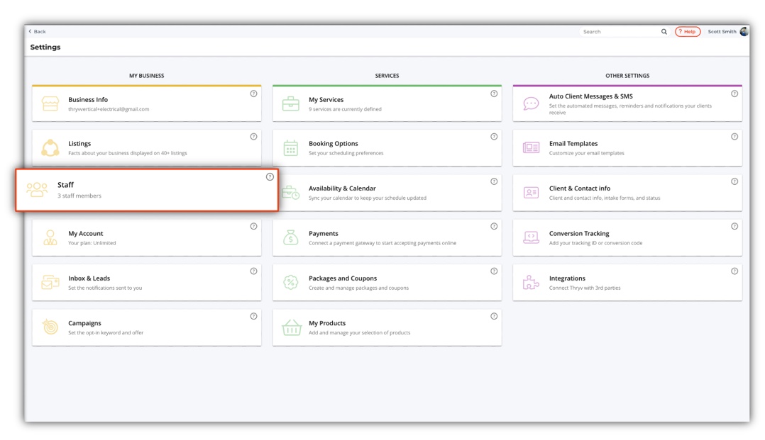 Change My Time Zone Thryv