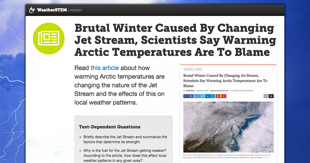 Brutal Winter Caused By Changing Jet Stream, Scientists Say Warming Arctic Temperatures Are To Blame