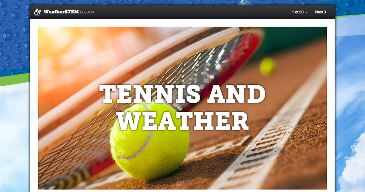 Forces on a Tennis Ball Tennis and Weather