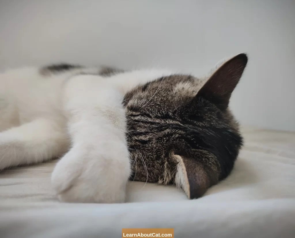 Why Is My Cat Sleeping Face Down Should I be Worried? LearnAboutCat