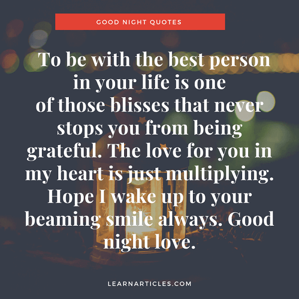 Famous Romantic Good Night Quotes For Her Ideas Good Night Love Quotes For Her And Him | Learn Articles