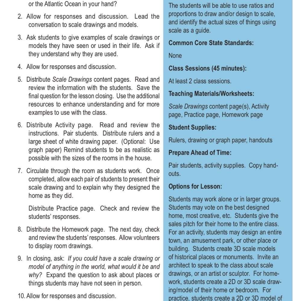 Scale Drawing, Free PDF Download Learn Bright