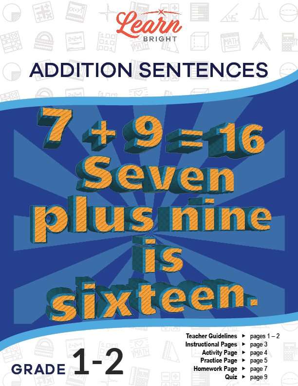 Addition Sentences, Free PDF Download Learn Bright