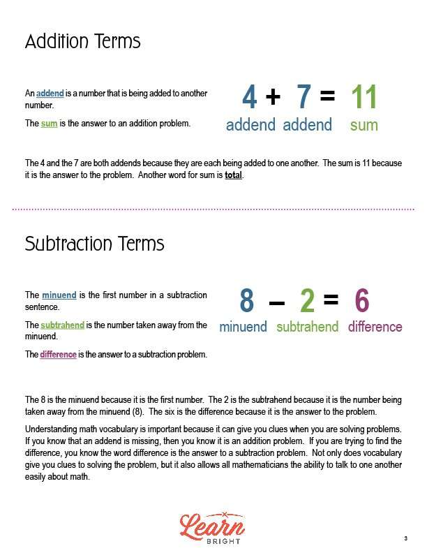 Addition Problem Answer