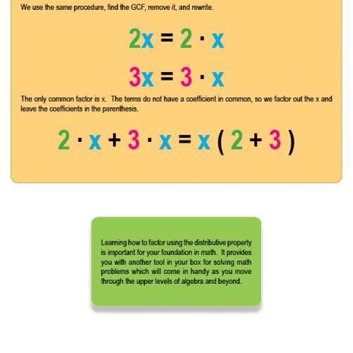 Factor Using the Distributive Property, Free PDF Download - Learn Bright