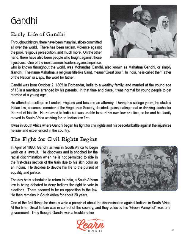 Gandhi, Free PDF Download Learn Bright