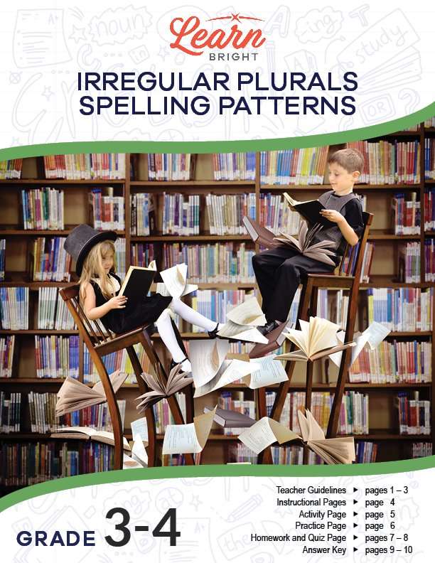 Irregular Plurals Spelling Patterns, Free PDF Download Learn Bright