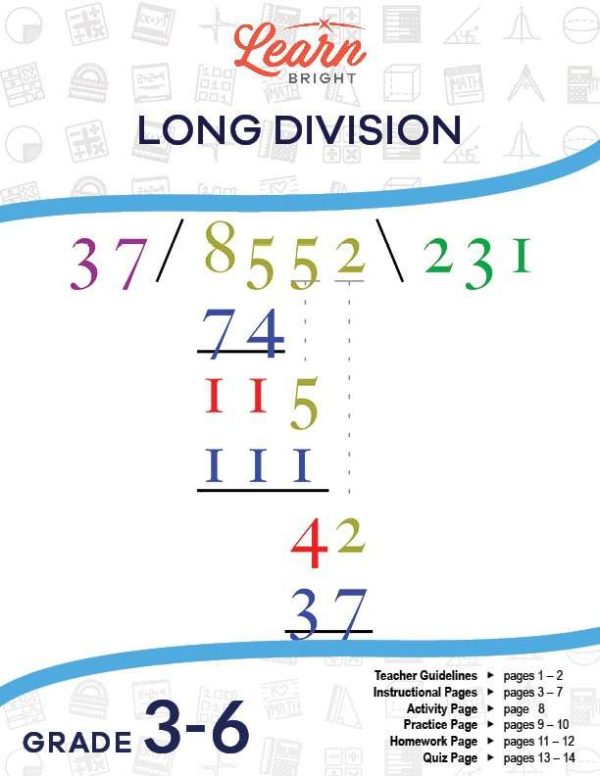 Long Division – Grades 3-6, Free PDF Download - Learn Bright