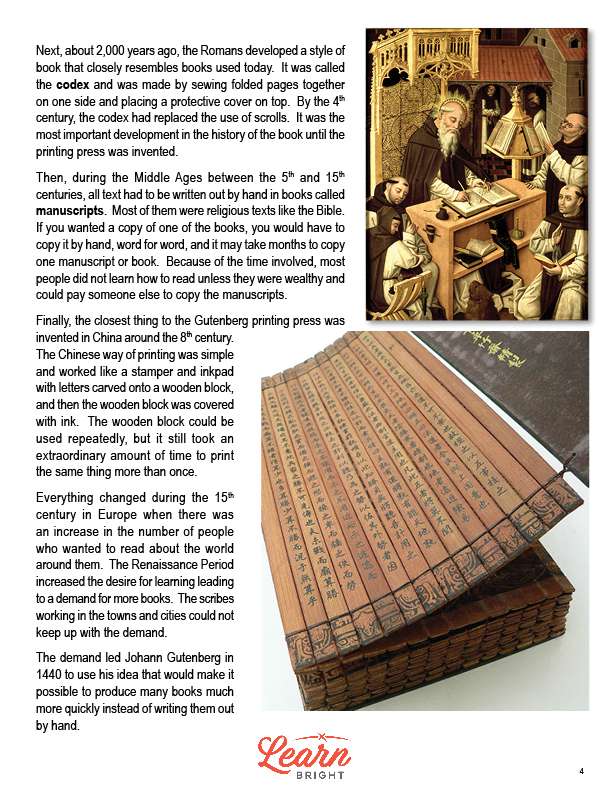 Printing Press, Free PDF Download Learn Bright