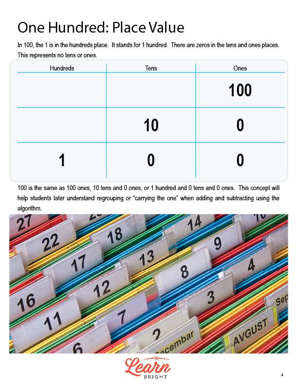 What Is 100?, Free PDF Download Learn Bright