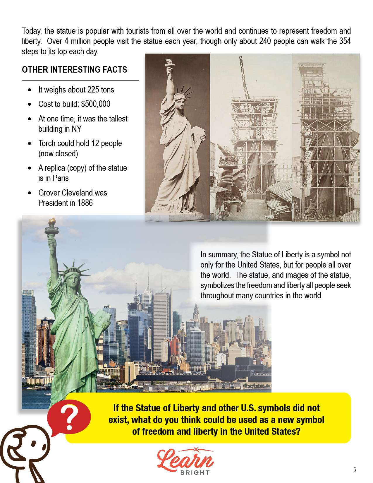 Statue of Liberty, Free PDF Download Learn Bright
