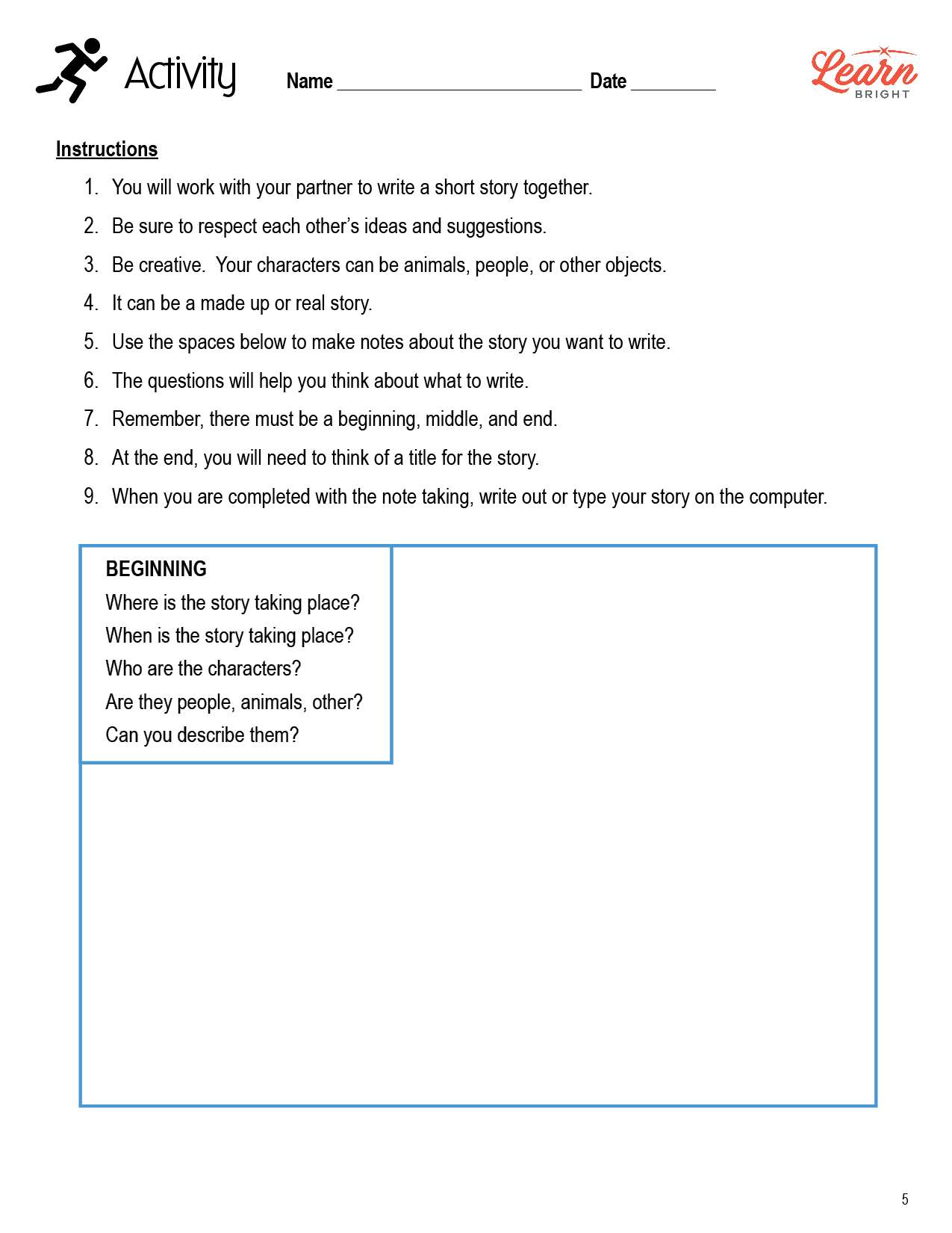 Story Structure, Free PDF Download Learn Bright