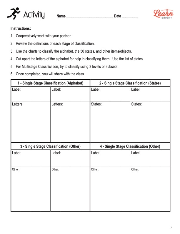 Classification, Free PDF Download Learn Bright