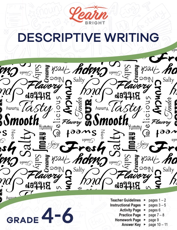 Descriptive Writing, Free PDF Download Learn Bright