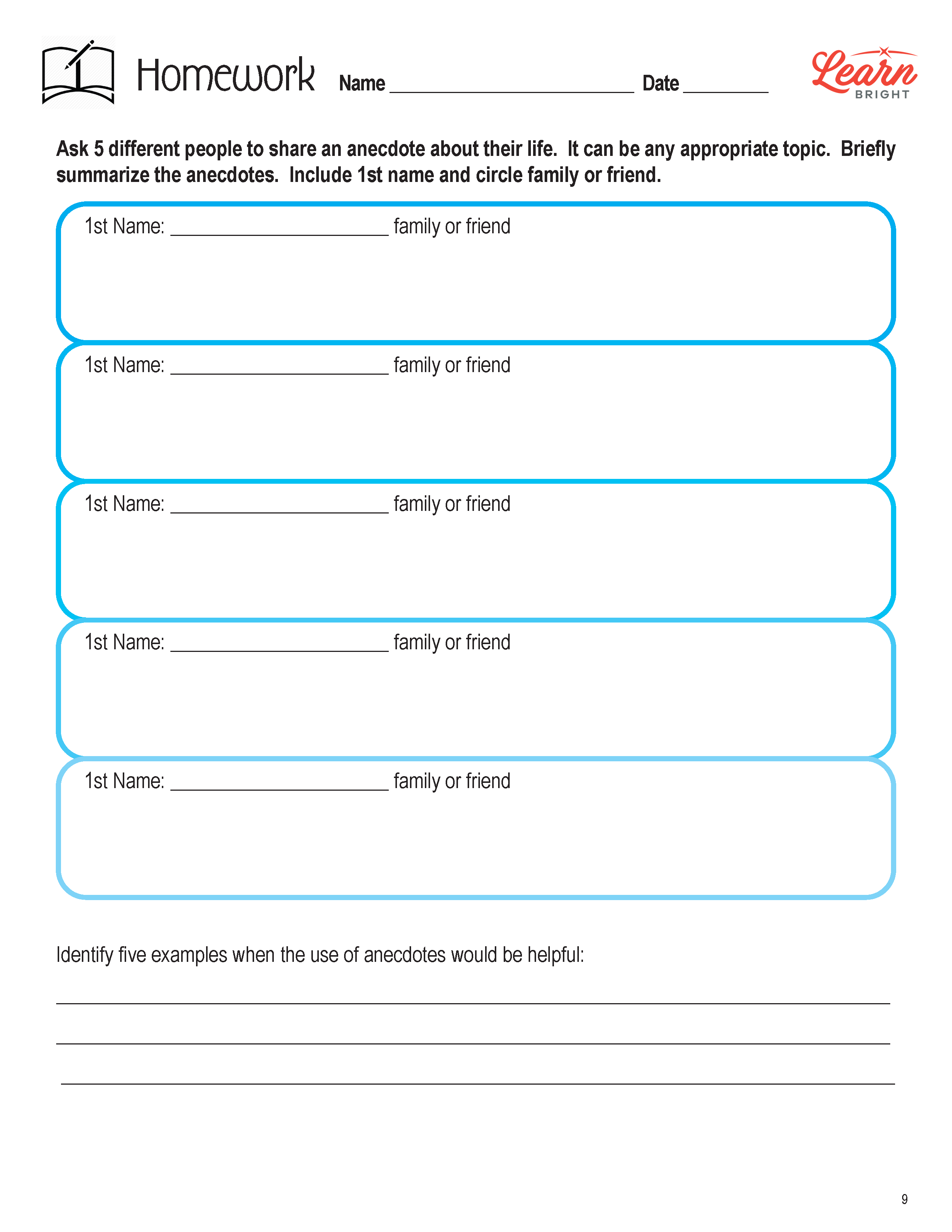 Examples And Anecdotes, Free PDF Download Learn Bright lupon.gov.ph