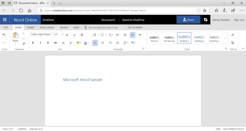 Colabore de forma gratuita con una versión en línea de microsoft word. Microsoft Word 365 Online Integration Microsoft Office 365