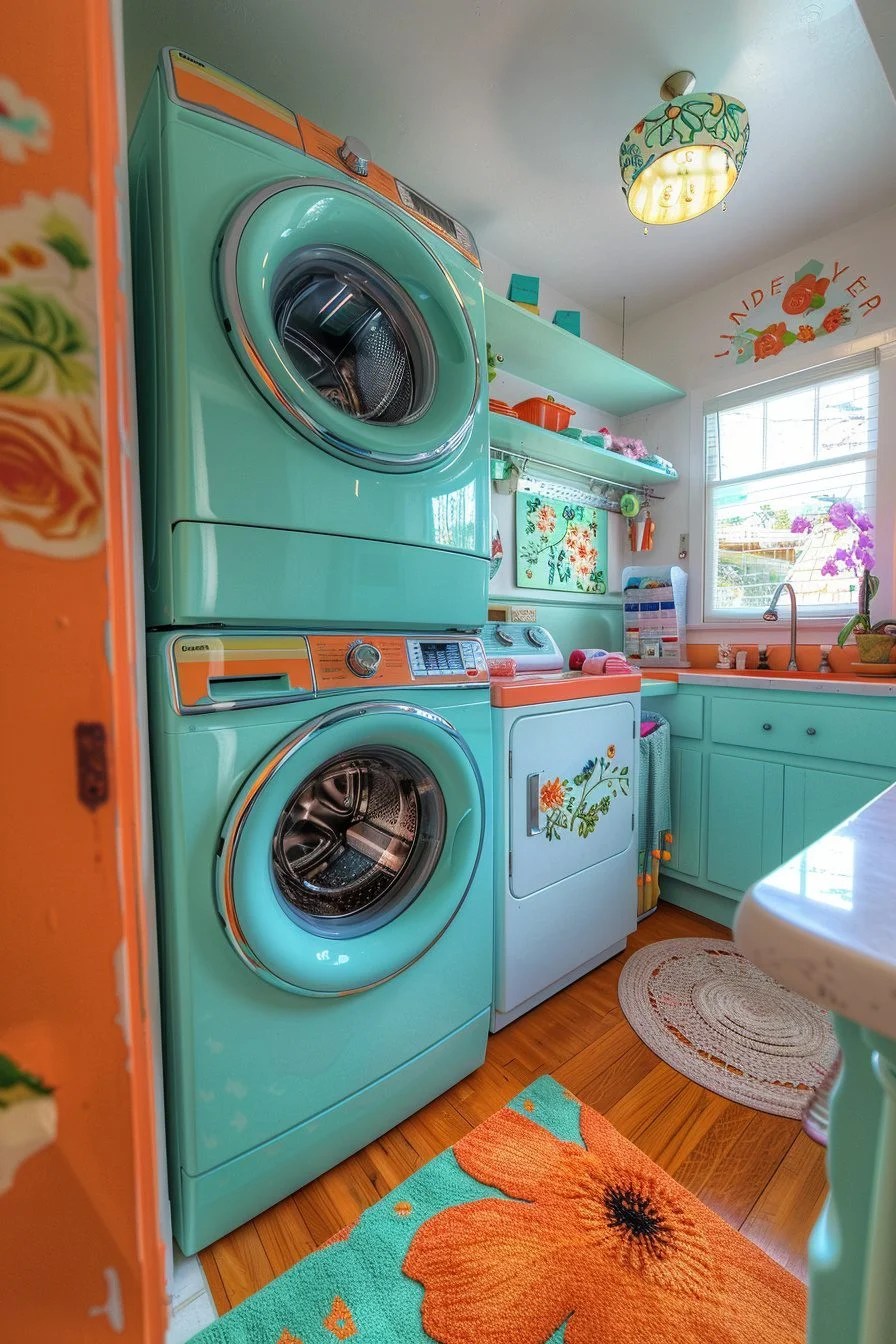 29 Stacked Laundry Room Ideas To Create A Compact And Efficient Space