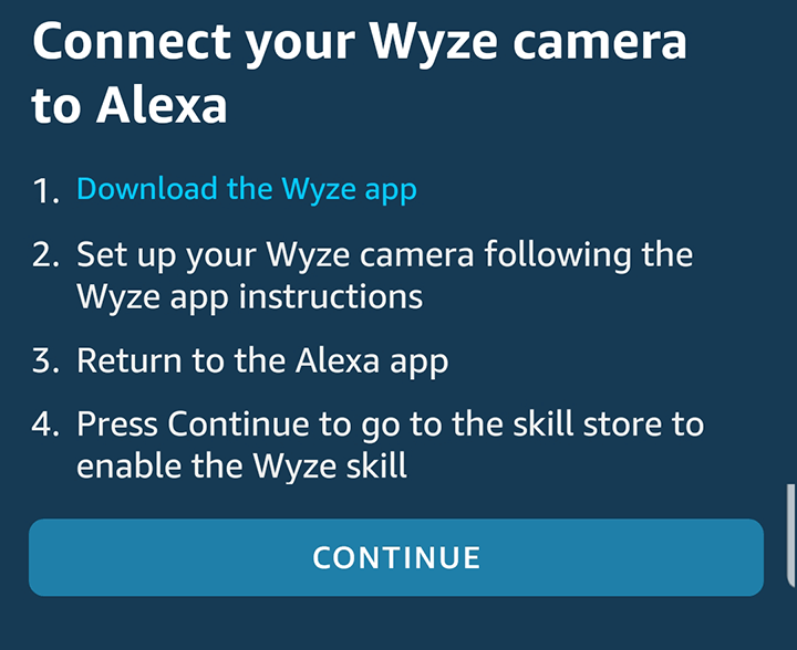 Wyze camera not responding to Alexa Learn