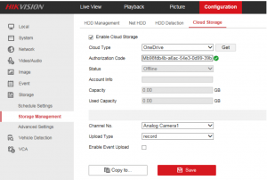 Hikvision cloud recording to One Drive - Learn CCTV.com