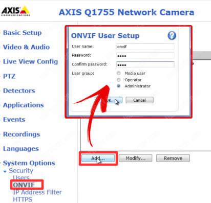 Enable ONVIF protocol on AXIS Cameras - Learn CCTV.com