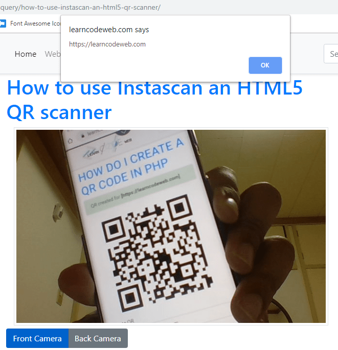 37 Qr Code Scanner Api Javascript Modern Javascript Blog