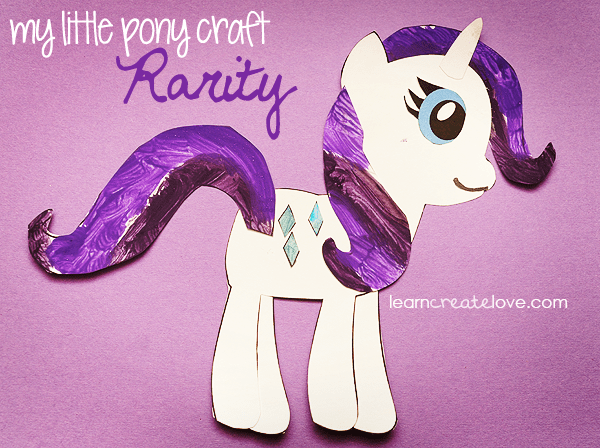 Printable My Little Pony Craft Rarity Printable My Little Pony Craft Rarity