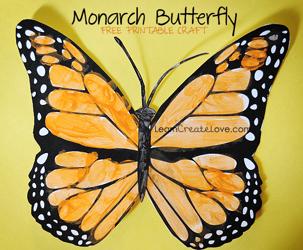 Printable Monarch Butterfly Craft
