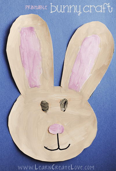 Printable Bunny Craft