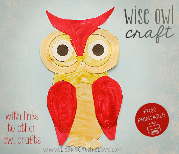 Printable Wise Owl Craft