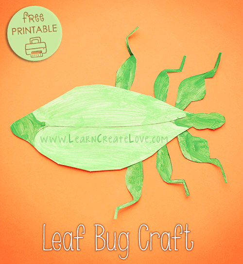 Leaf Bug Printable Craft