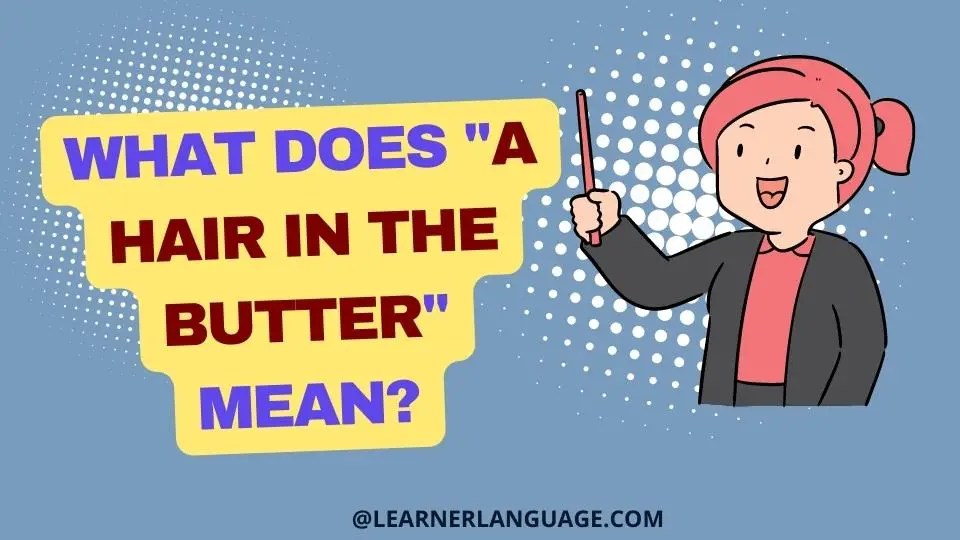What does "A hair in the butter" mean?