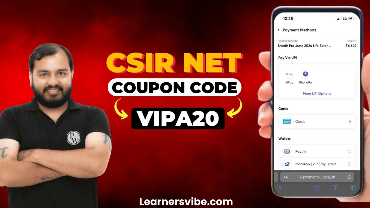 PW CSIR NET Coupon Code "KKZZ4ALL" PhysicsWallah