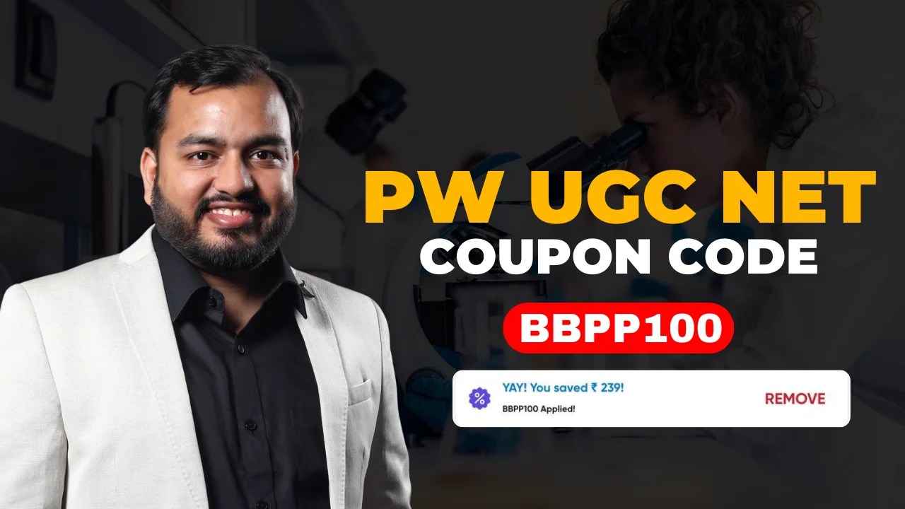 PW UGC NET Coupon Code Upto 50 Off