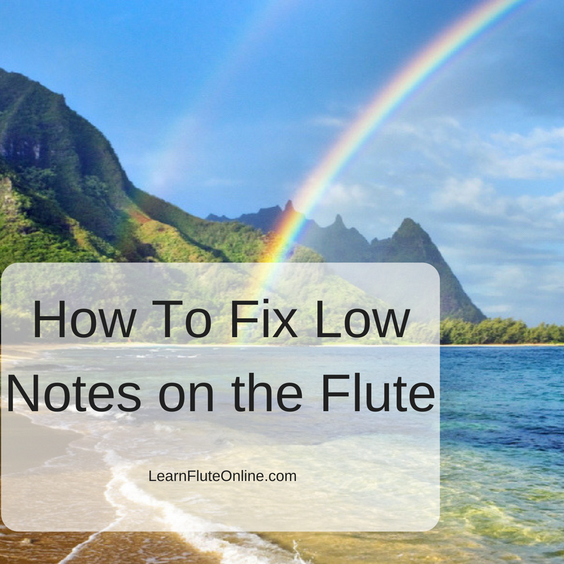 How To Fix Low Notes On The Flute Learn Flute Online Flute Lessons