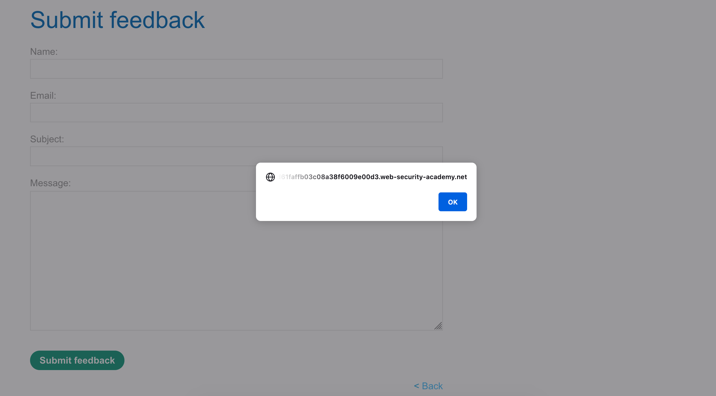 PortSwigger's "DOM XSS in jQuery anchor href attribute sink using