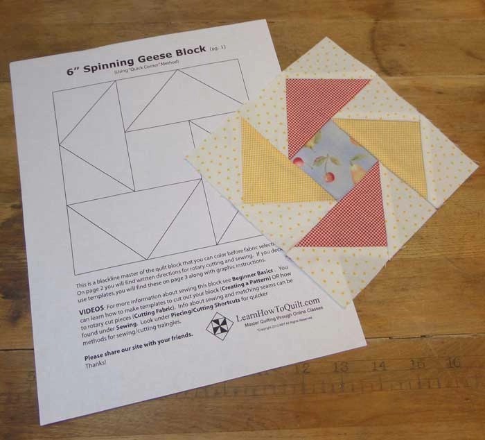 Spinning Geese Patterns Learn How to Quilt