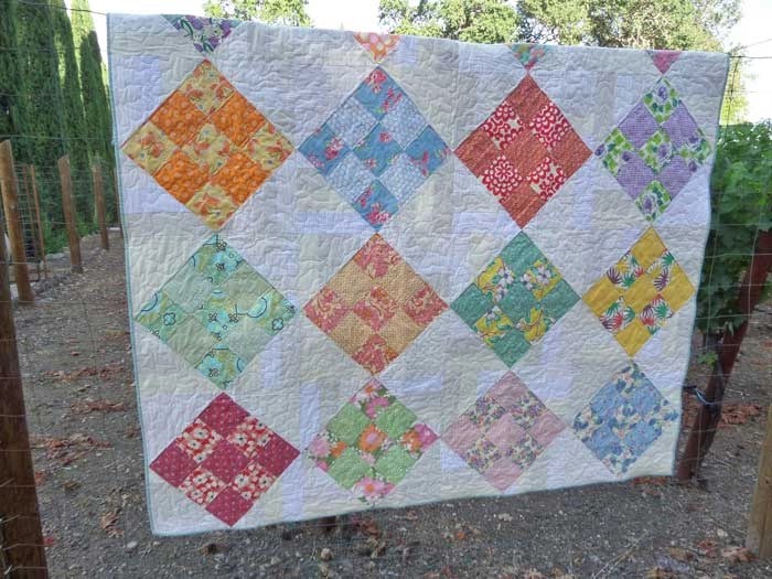 Feed Sack Nine Patch Learn How to Quilt