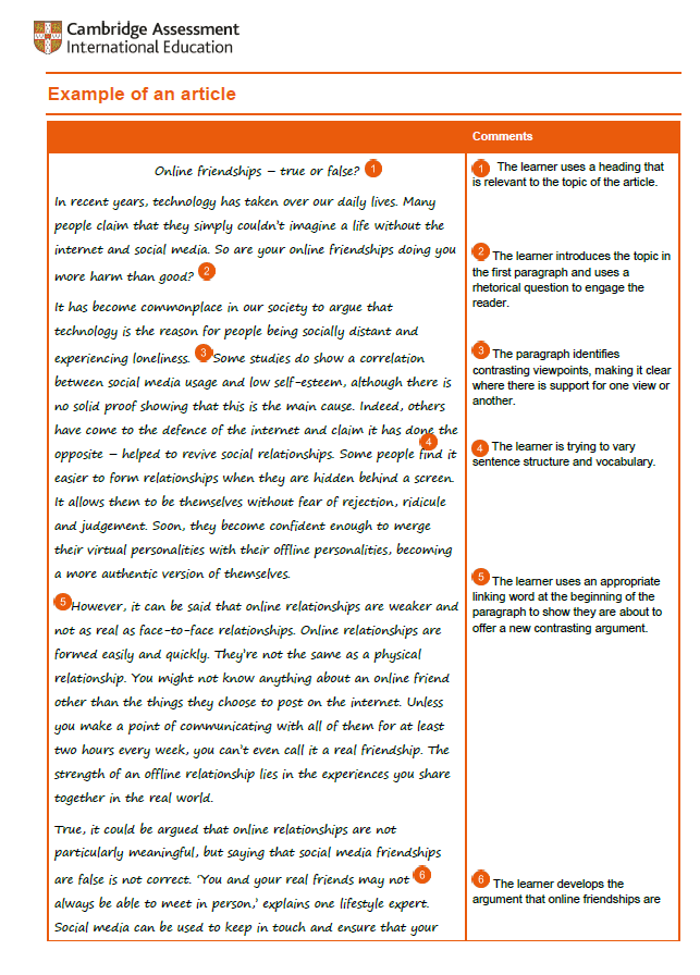 how to write a good article in english