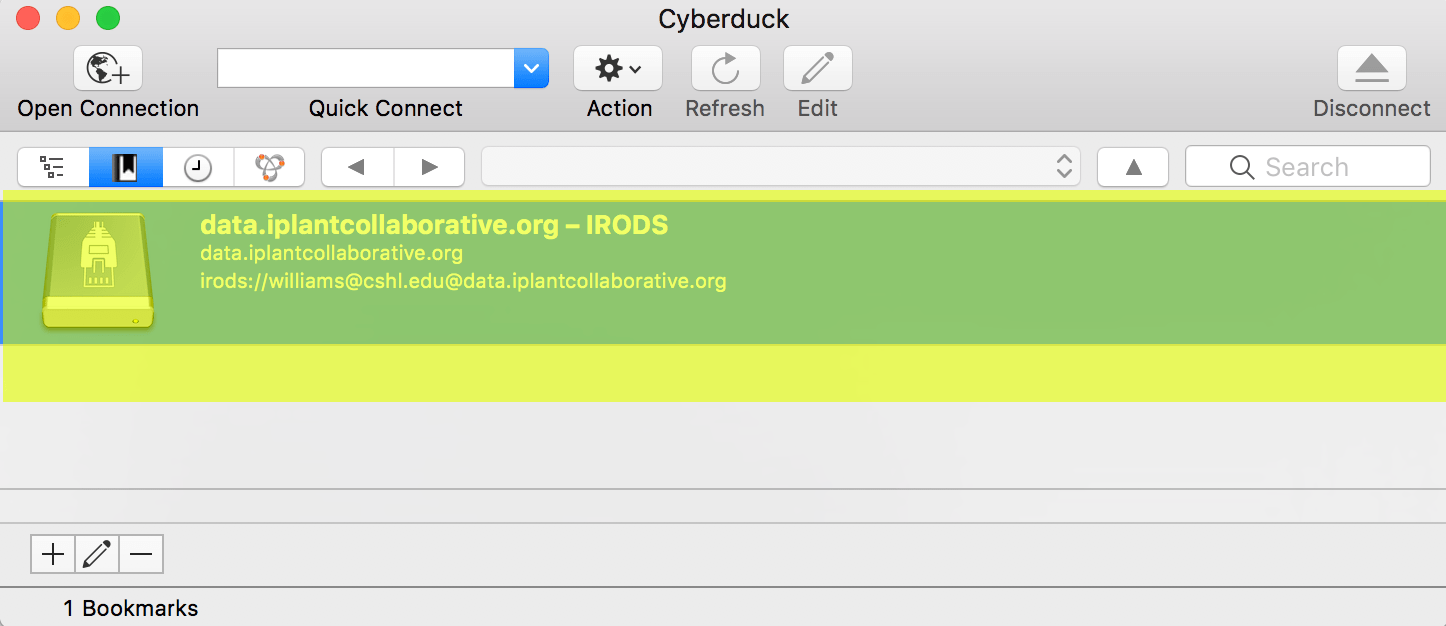 Transferring Data with Cyberduck CyVerse Learning Home