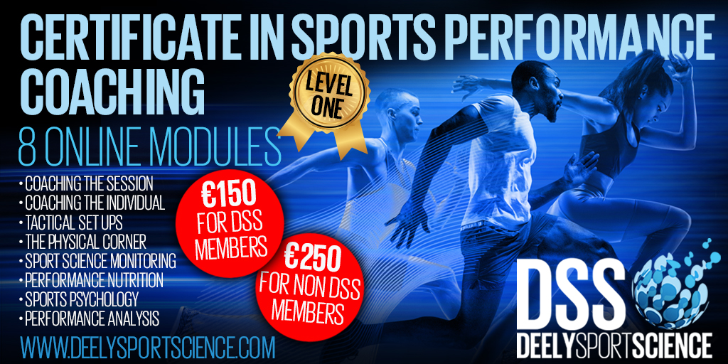 DSS Certificate in Sports Performance Coaching Level 1 DSS Sports