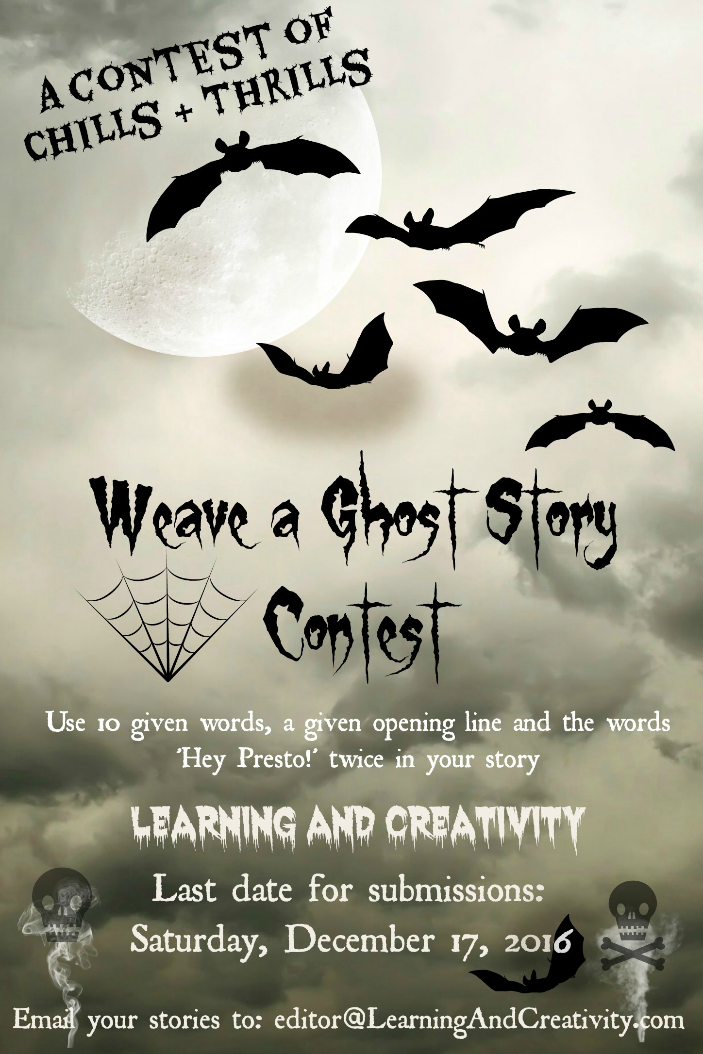 Weave a Ghost Story Contest Send Your Stories Learning and Creativity