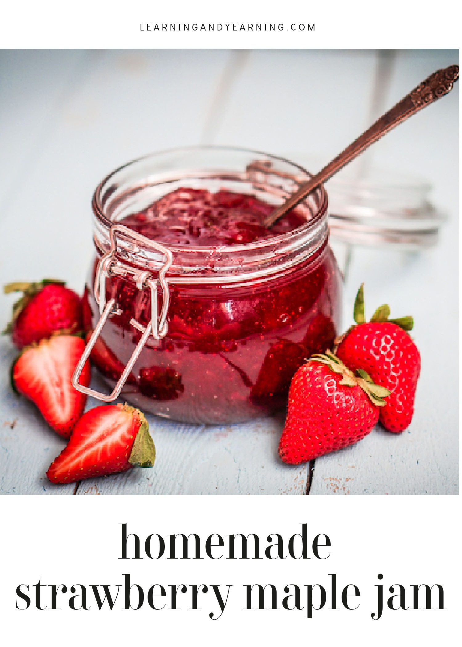 TwoIngredient Strawberry Maple Jam Recipe