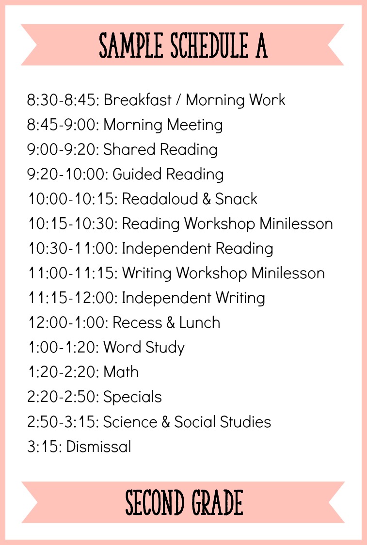 Fitting It All In How to Schedule Your Literacy Block for Second Grade