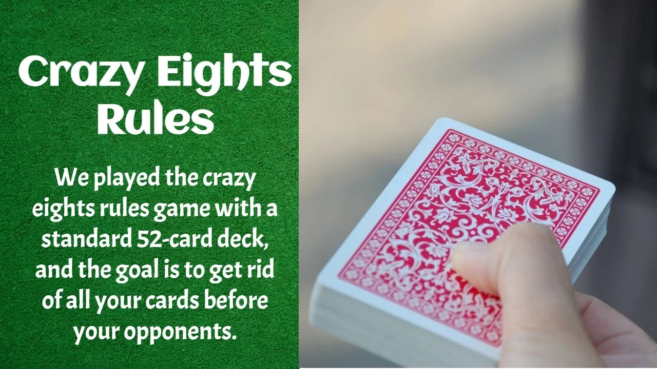 Card Game Crazy Eights Rules And Cards Learning Board Games
